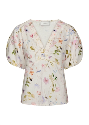 Irina flower bluse Offwhite Neo Noir 